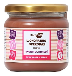 Шоколадно- ореховая паста Пралине с Полбой. Веган. Без сахара., 380 г