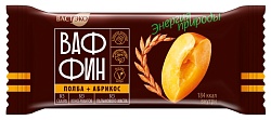 Вафли глазированные "ВАФФИН из Полбы. Абрикос в горьком шоколаде. Без сахара", 50 г