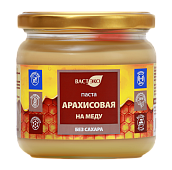 Паста Арахисовая на меду, 380 гр. (с этикеткой)