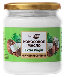 Масло кокосовое нерафинированное. EXTRA VIRGIN, 450 мл