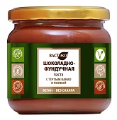 Шоколадно-фундучная паста с тёртым какао и  Полбой.  Веган. Без сахара. 380 гр. (с этикеткой)