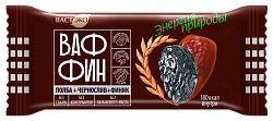 Вафли глазированные "ВАФФИН из Полбы. Чернослив и Финик в горьком шоколаде. Без сахара", 50 г