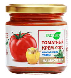 Томатный крем-соус на масле ГХИ с Итальянскими травами,180гр. (с этикеткой)