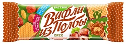 Вафли из полбы. Орех. С тростниковым сахаром. 15 гр. (в коробке)