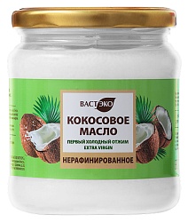 Масло кокосовое нерафинированное, 450 мл