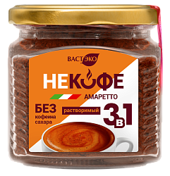 Напиток кофейный. НЕКОФЕ 3 в 1. "Амаретто". Растворимый.  С заменителем сахара, 190 г
