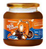 Шоколадная паста Milk Crunchy. Без сахара. 500 г