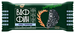 Вафли глазированные "ВАФФИН из Полбы. Чернослив в темном шоколаде. Без сахара", 50 г