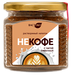 Напиток кофейный. НЕКОФЕ с Чагой. "Сливочный". Растворимый, 190 г