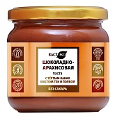 Шоколадно-арахисовая паста  с тёртым какао, ГХИ и Полбой. Без сахара. 380 г