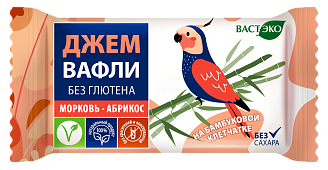 Вафли. Безглютеновые. Морковь - Абрикос без сахара. 21 г