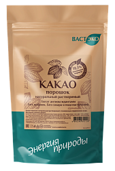 Какао-порошок натуральный растворимый с пониженным содержанием жира, 550 г