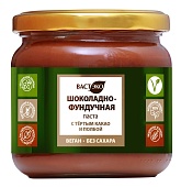 Шоколадно-фундучная паста с тёртым какао и  Полбой.  Веган. Без сахара. 380 г